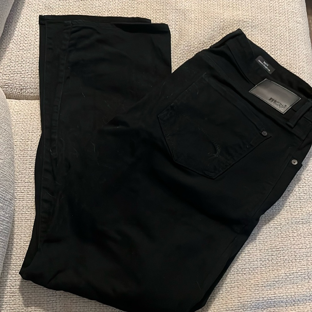 Mavi Matt Relaxed Straight Leg Jeans Black
